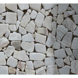 Mosaico de Marmol piedra rio blanca