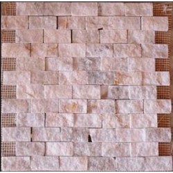 Piedra Mosaico Tronchado Blanco Vego